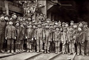 lavoro infantile in miniera